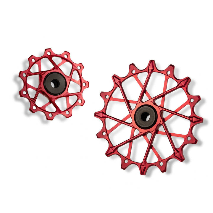 Poleas Garbaruk para cambio trasero Shimano | 11T + 16T (11 vel. con jaula garbaruk)