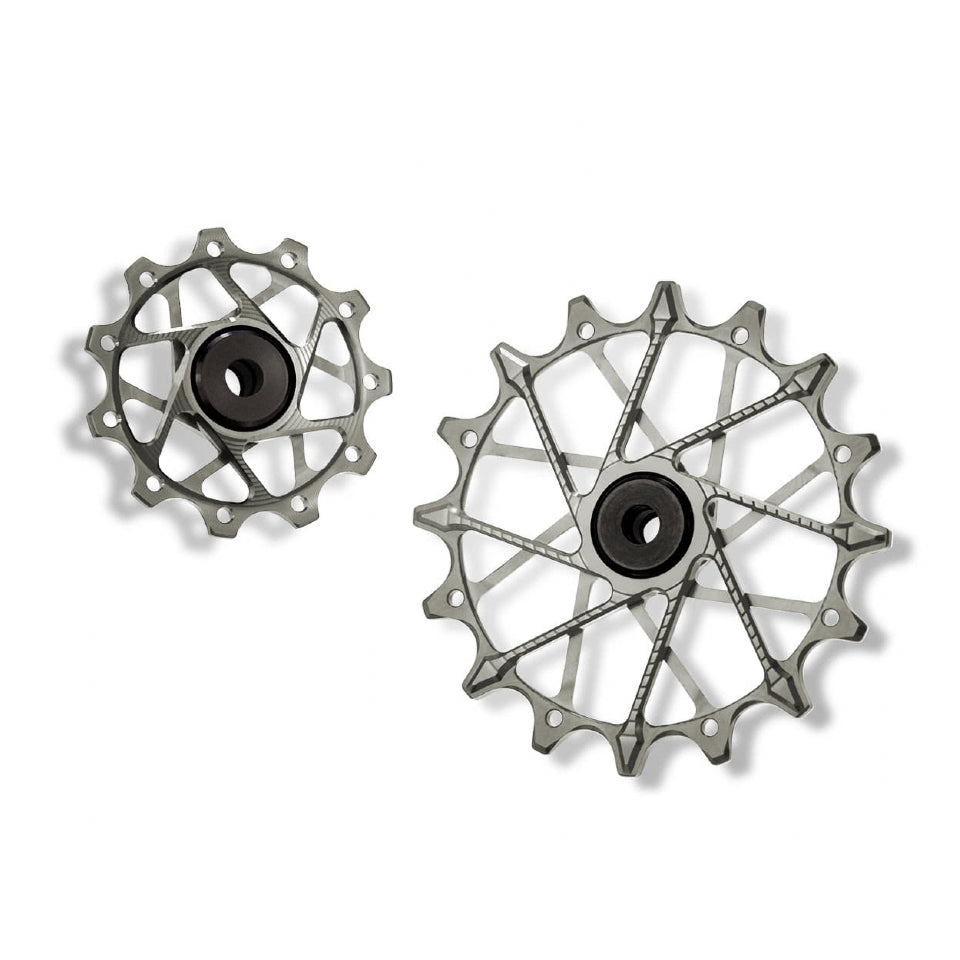 Poleas Garbaruk para cambio trasero Shimano | 11T + 16T (11 vel. con jaula garbaruk)