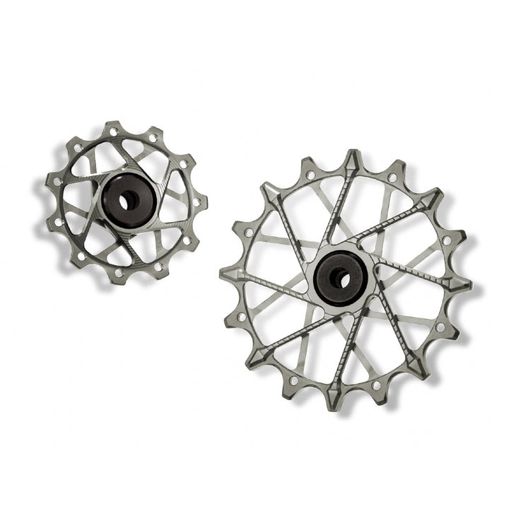 Poleas Garbaruk para cambio trasero Shimano | 11T + 16T (11 vel. con jaula garbaruk)