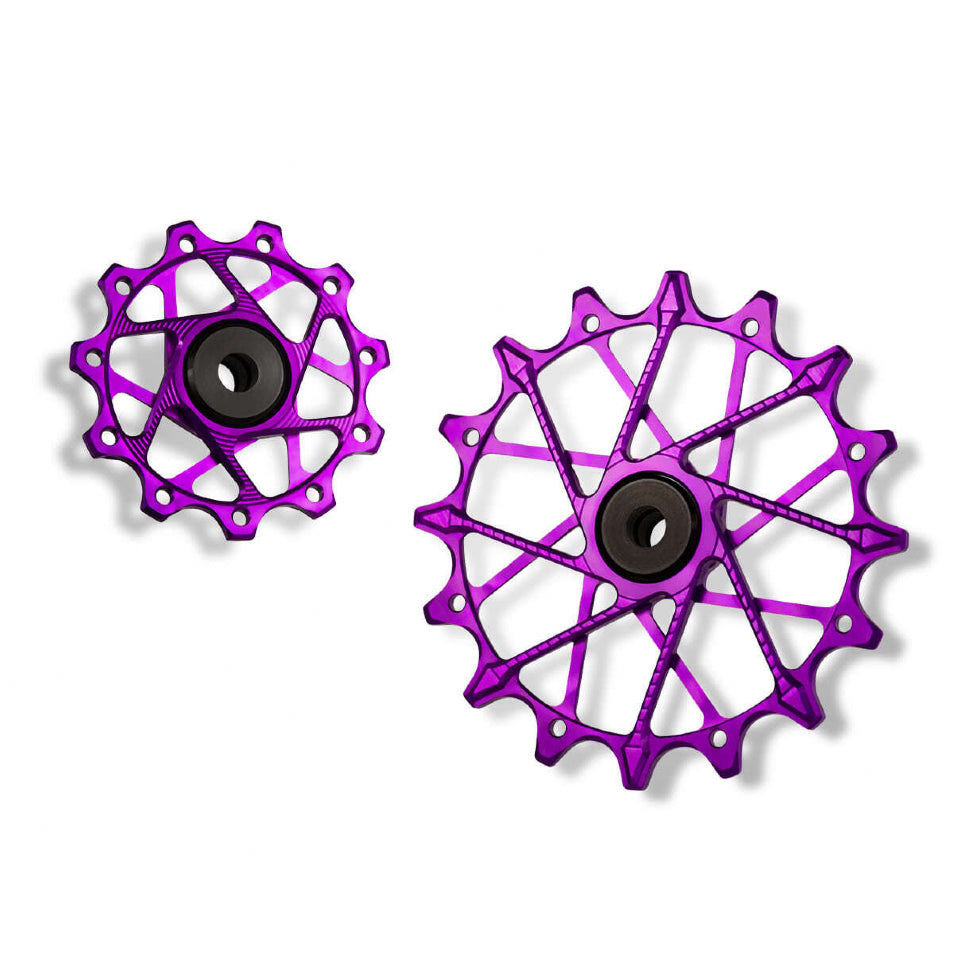 Poleas Garbaruk para cambio trasero Shimano | 11T + 16T (11 vel. con jaula garbaruk)