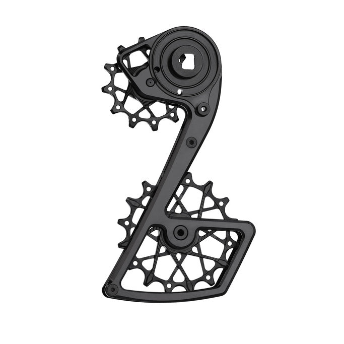 Jaula de desviador trasero Garbaruk + Poleas 12T + 16T para SRAM Force AXS 12-vel · GRAVEL / RUTA