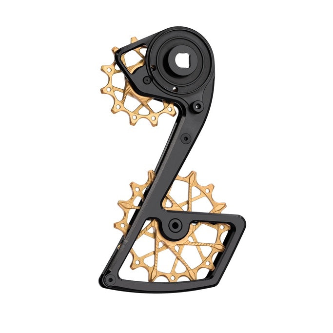Jaula de desviador trasero Garbaruk + Poleas 12T + 16T para SRAM Force AXS 12-vel · GRAVEL / RUTA