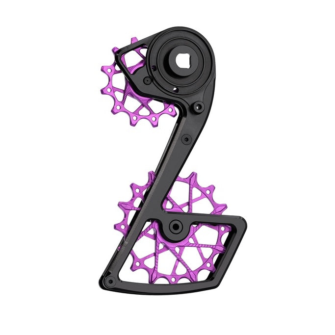Jaula de desviador trasero Garbaruk + Poleas 12T + 16T para SRAM Force AXS 12-vel · GRAVEL / RUTA