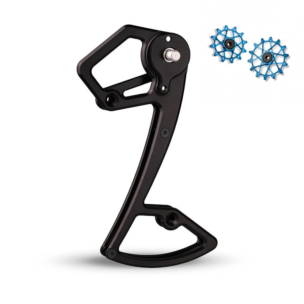 Jaula de desviador trasero Garbaruk + Poleas 14T + 16T para Shimano 12 vel