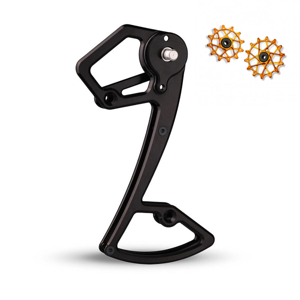 Jaula de desviador trasero Garbaruk + Poleas 14T + 16T para Shimano 12 vel