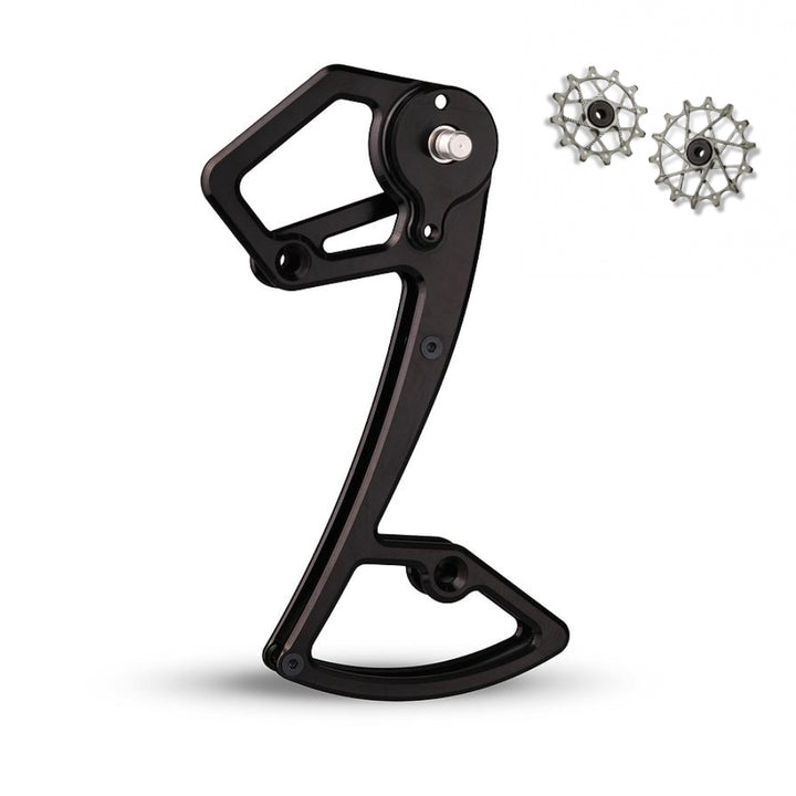 Jaula de desviador trasero Garbaruk + Poleas 14T + 16T para Shimano 12 vel
