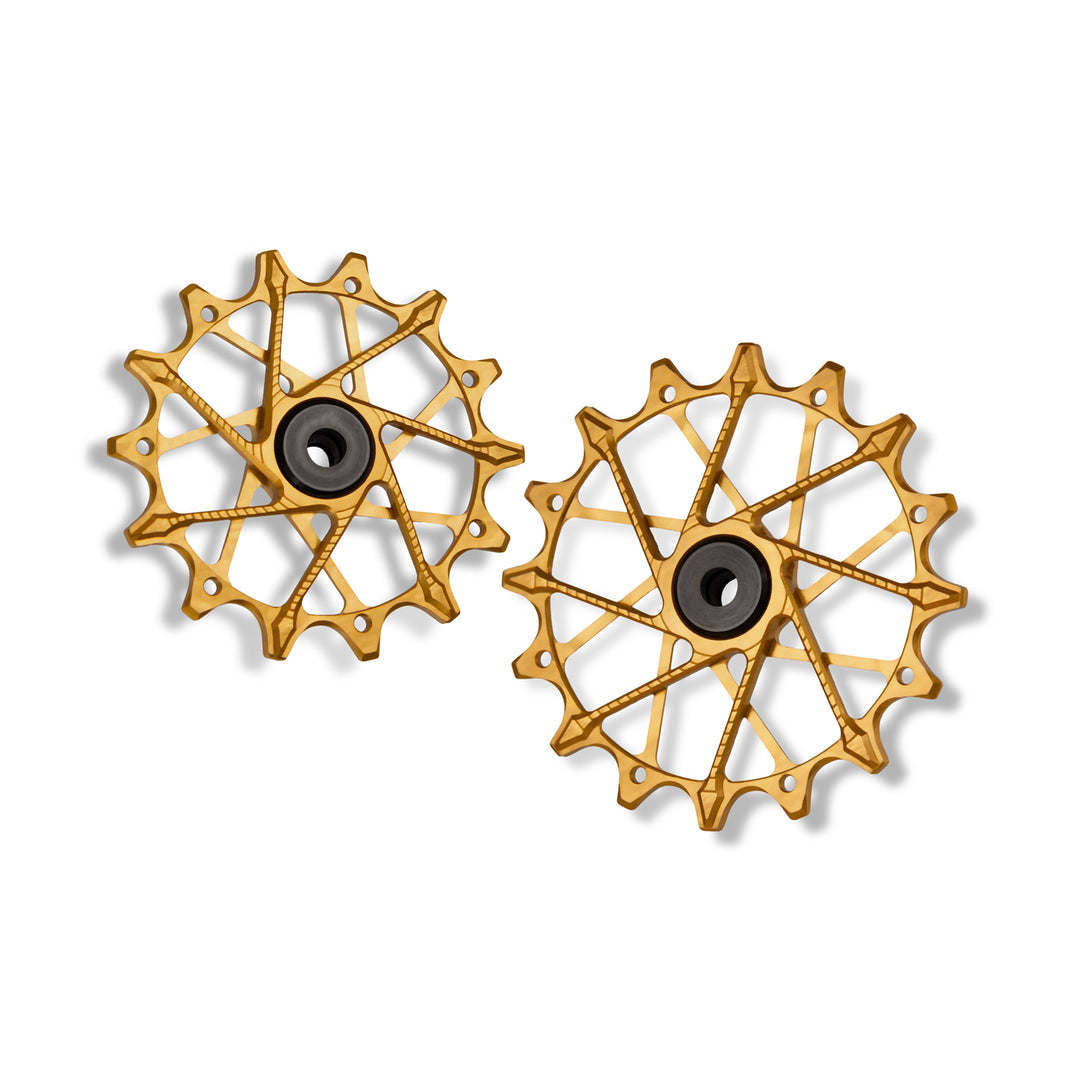 Poleas Garbaruk para cambio trasero SRAM | 14T + 16T (SRAM Eagle Transmission con jaula original)