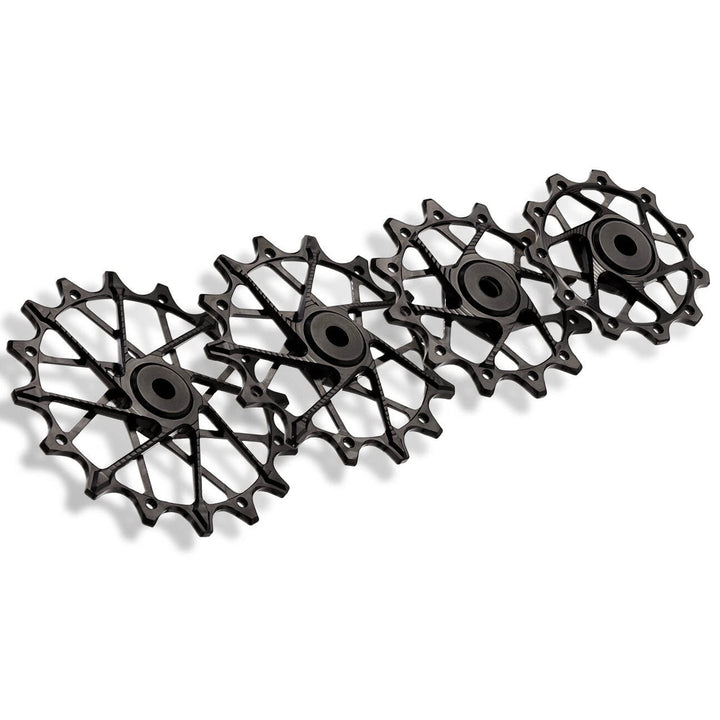 Poleas Garbaruk para cambio trasero Shimano | 14T + 14T (12 vel. con jaula estandar)