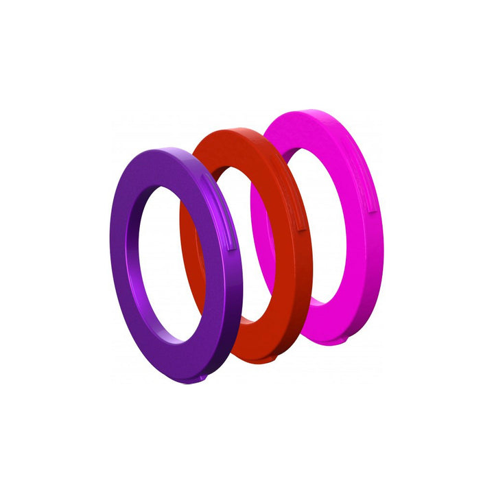 Anillos para caliper, 4 pistones (morado, rojo, rosa neón) 12 piezas