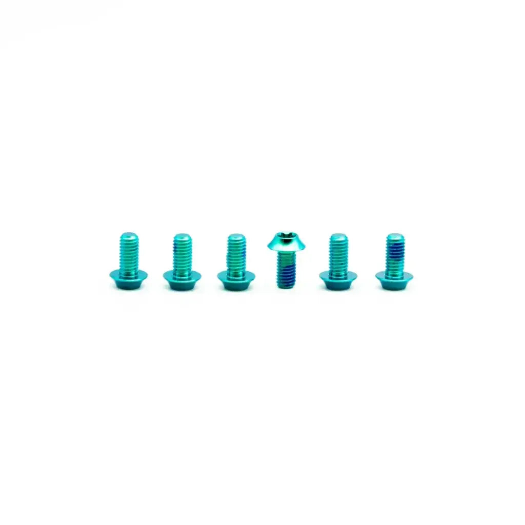 OAK Set de tornillos de titanio M5x10 para disco de freno (6 pcs)