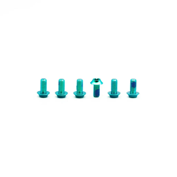 OAK Set de tornillos de titanio M5x10 para disco de freno (6 pcs)
