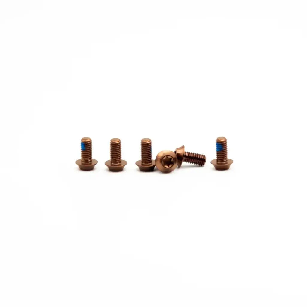 OAK Set de tornillos de titanio M5x10 para disco de freno (6 pcs)