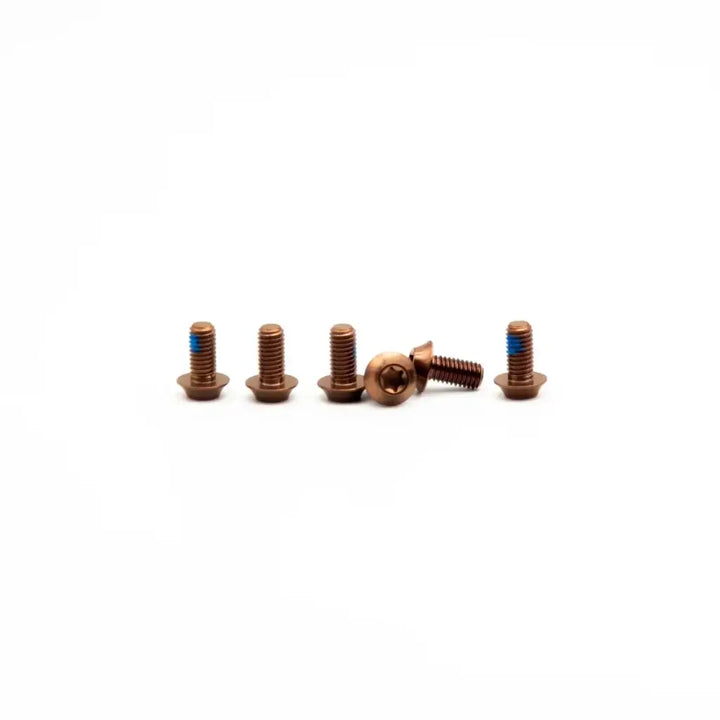 OAK Set de tornillos de titanio M5x10 para disco de freno (6 pcs)