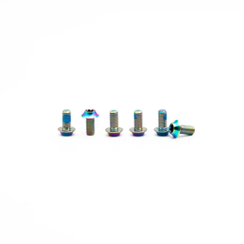OAK Set de tornillos de titanio M5x10 para disco de freno (6 pcs)