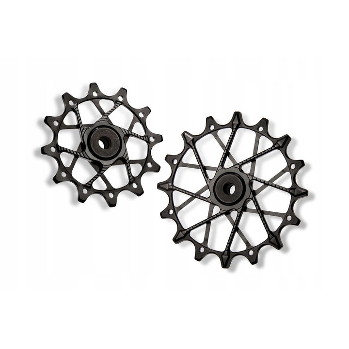 Poleas Garbaruk para cambio trasero SRAM | 12T + 16T (11/12 vel. con jaula garbaruk)