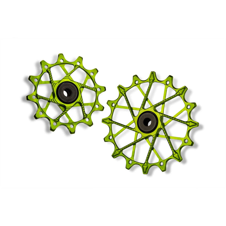Poleas Garbaruk para cambio trasero SRAM | 12T + 16T (11/12 vel. con jaula garbaruk)