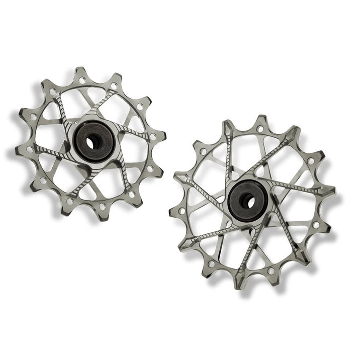 Poleas Garbaruk para cambio trasero SRAM | 12T + 16T (11/12 vel. con jaula garbaruk)