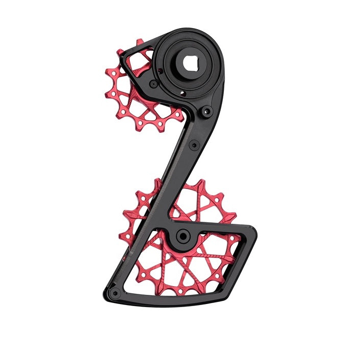 Jaula de desviador trasero Garbaruk + Poleas 12T + 16T para SRAM Force AXS 12-vel · GRAVEL / RUTA