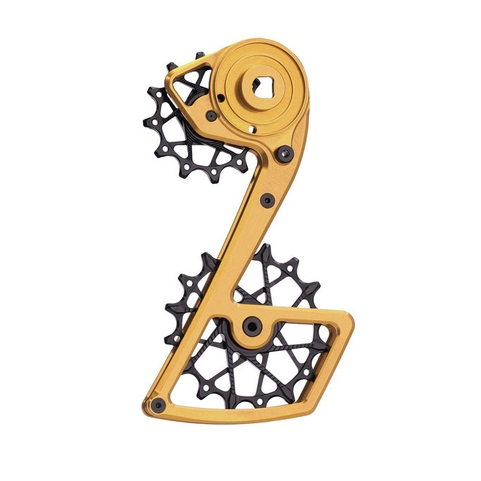 Jaula de desviador trasero Garbaruk + Poleas 12T + 16T para SRAM Force AXS 12-vel · GRAVEL / RUTA