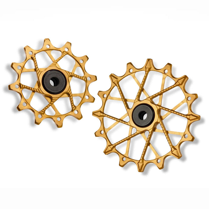 Poleas Garbaruk para cambio trasero SRAM | 12T + 16T (11/12 vel. con jaula garbaruk)