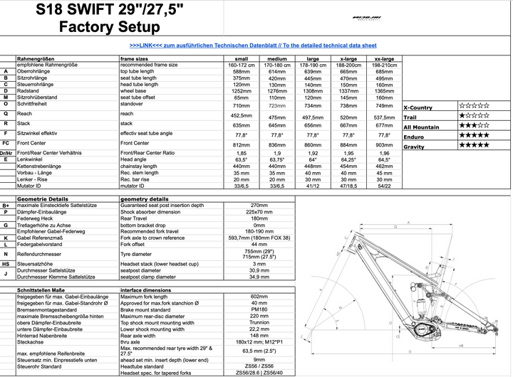 Cuadro Nicolai S18 Swift - color Raw / Talla XL (188-200 cm) 2025