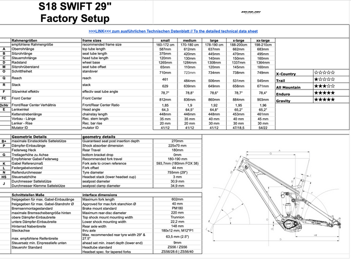 Cuadro Nicolai S18 Swift - color Raw / Talla XL (188-200 cm) 2025