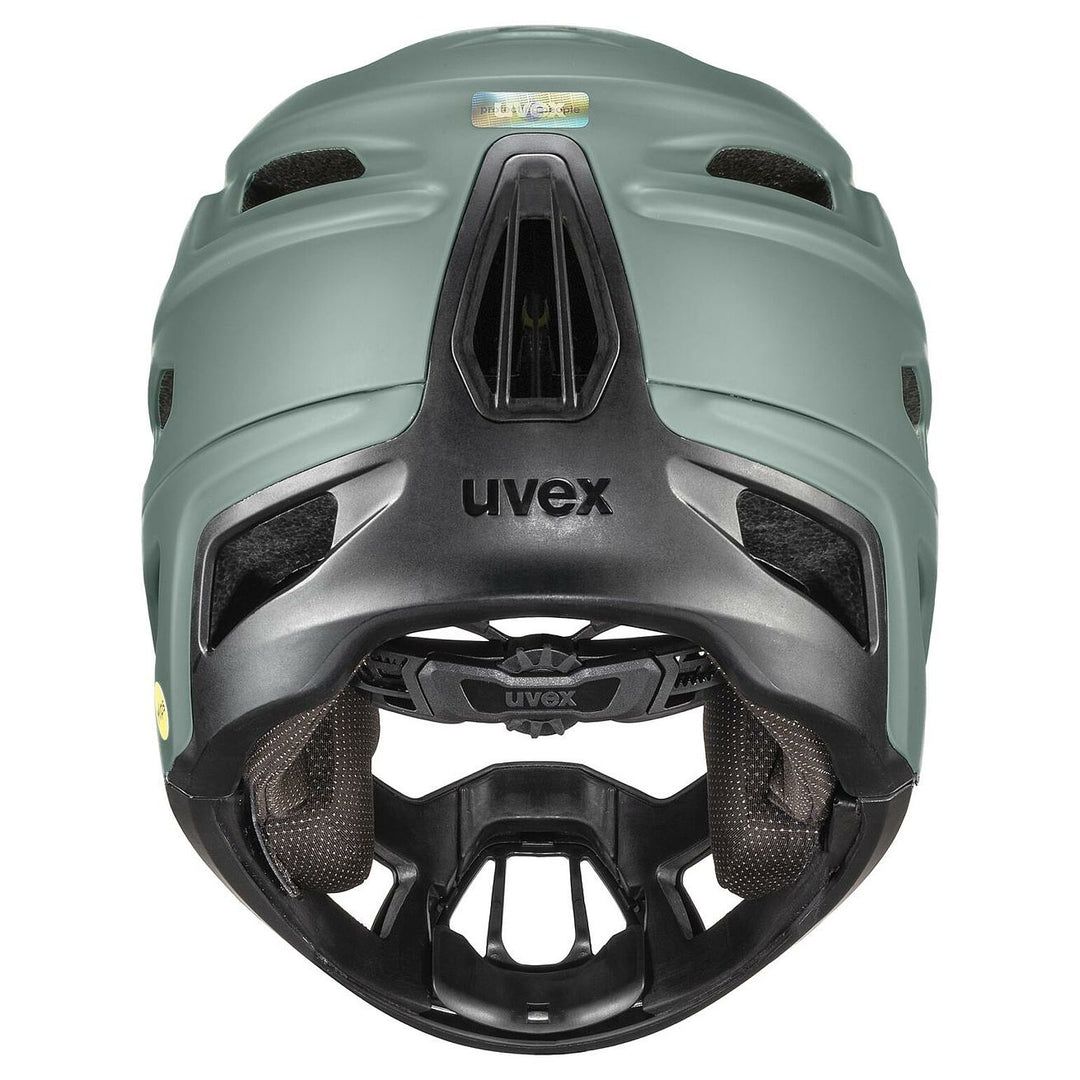 Casco Uvex Revolt MIPS · moss green-black matt