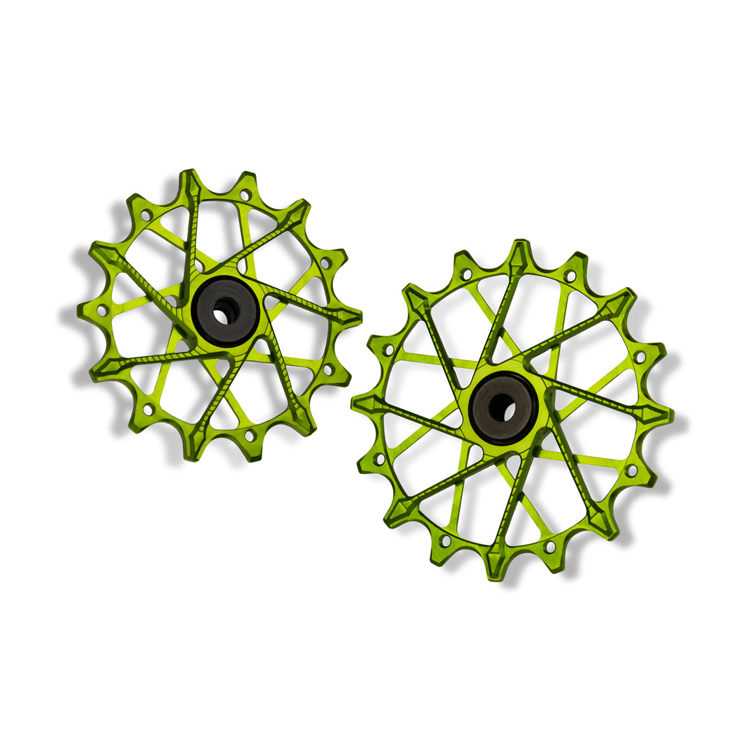 Poleas Garbaruk para cambio trasero SRAM | 14T + 16T (SRAM Eagle Transmission con jaula original)