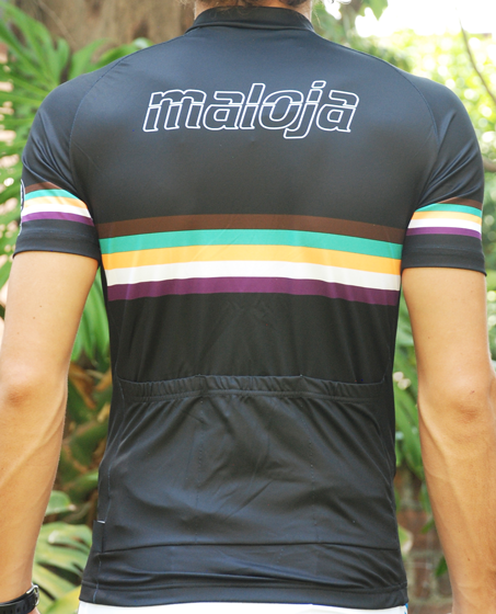 MALOJA Bike Shirt 1/2 - Colago Shirt - black/blackberry - M