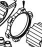 MTB Spider lock ring, black