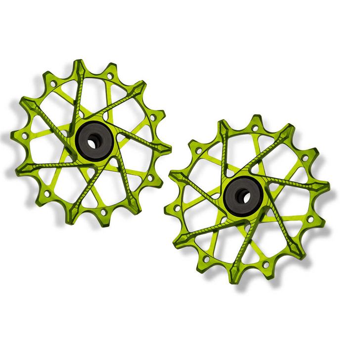 Poleas Garbaruk para cambio trasero Shimano | 14T + 14T (12 vel. con jaula estandar)