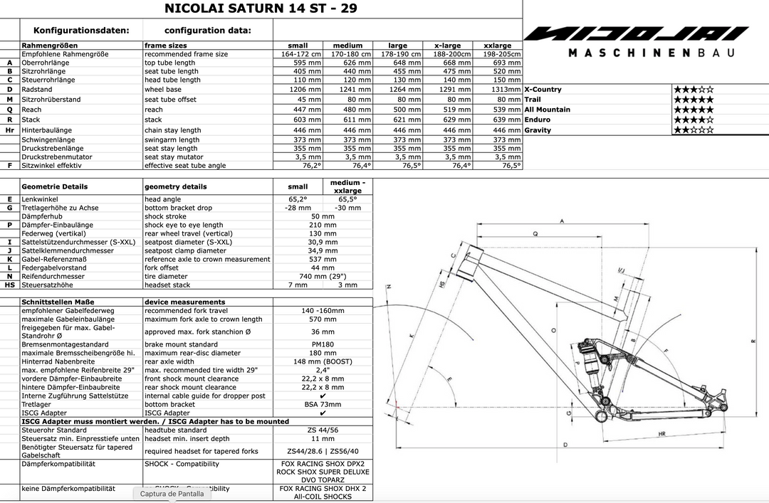 S14 ST color Raw / Talla M (170-180 cm)